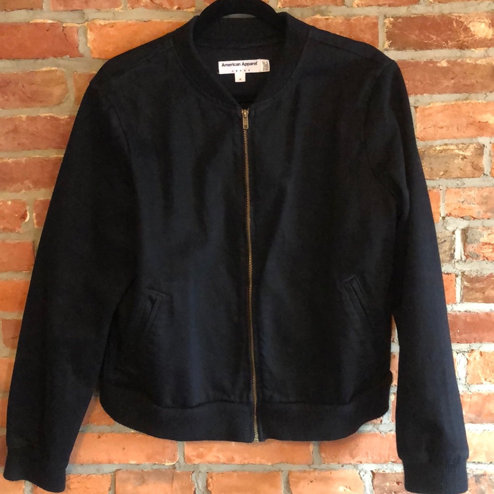 American Apparel Jean Bomber Jacket